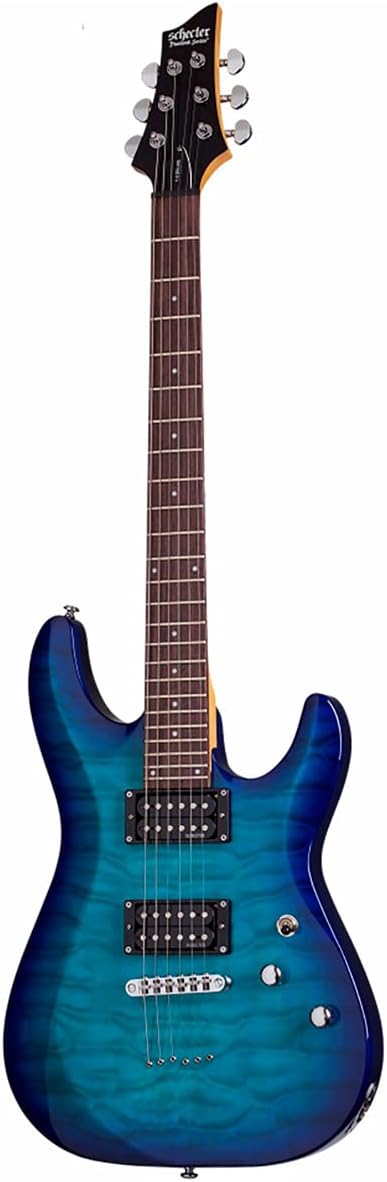 Schecter C-6 Plus Ocean Blue Burst Electric Guitar