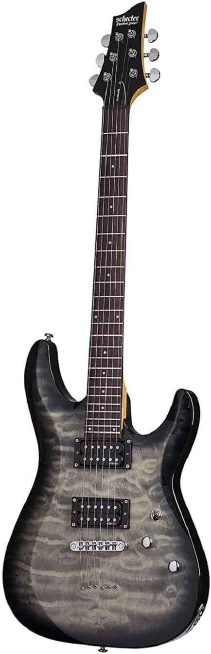 Schecter C-6 Plus Charcoal Burst Electric Guitar