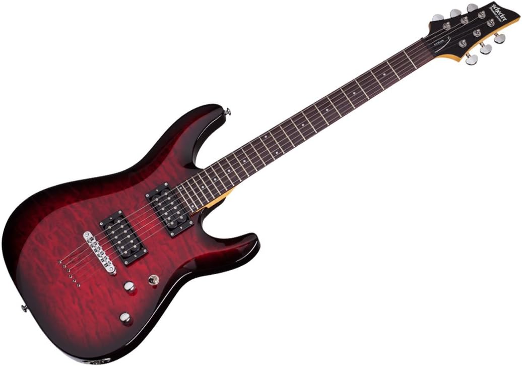 Schecter C-6 Plus See-Thru Cherry Burst Electric Guitar