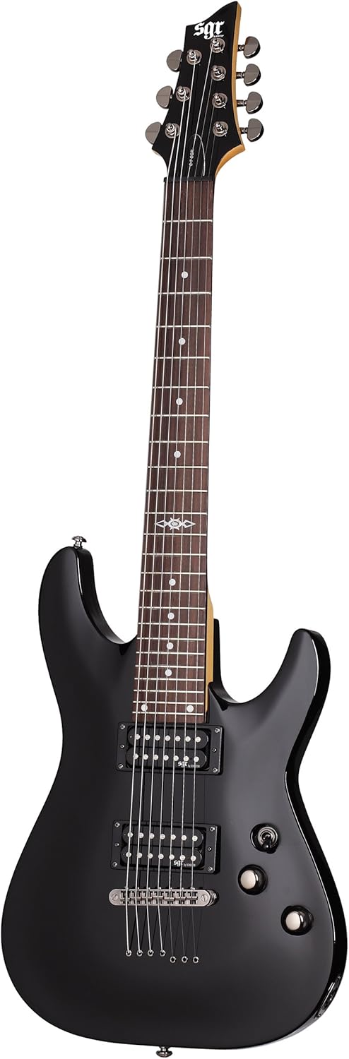Schecter C 7 Satin Black e della chitarra 7 Corde