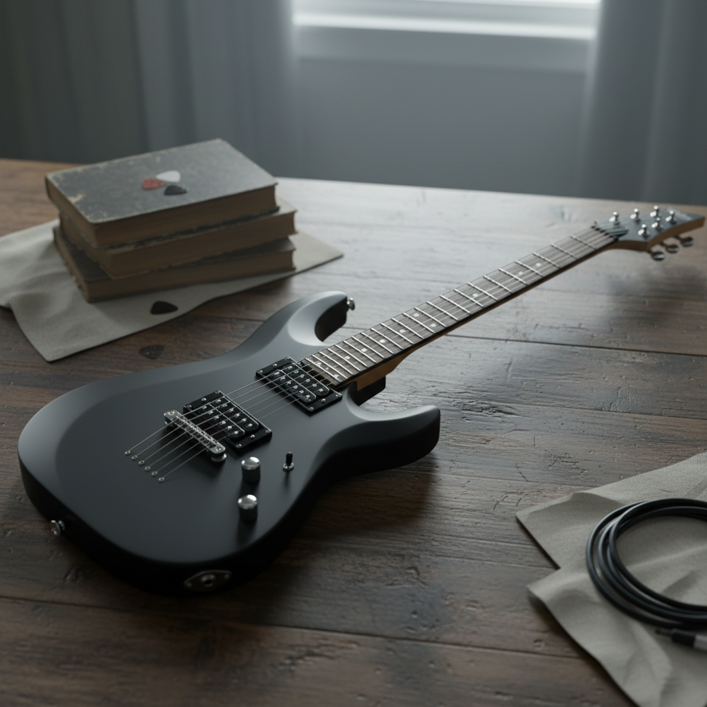 Panoramica della Schecter 430 C-6 Deluxe Nero Satinato