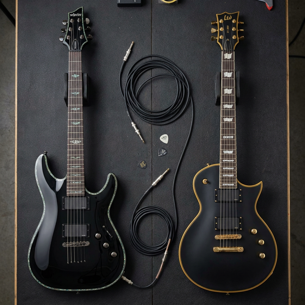 SCHECTER Hellraiser vs LTD: confronto pratico per capire cosa cambia - comparison